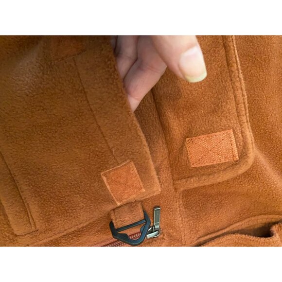 RedHead Mens  Rust Orange Fleece Button-Up Shirt With Pockets 2XL - Picture 5 of 9